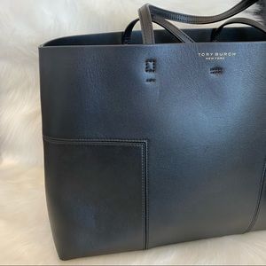 NWOT Tory Burch Leather Tote + Clutch
